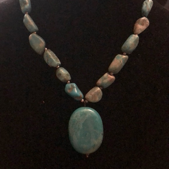 Turquoise Statement Necklace - Picture 2 of 5